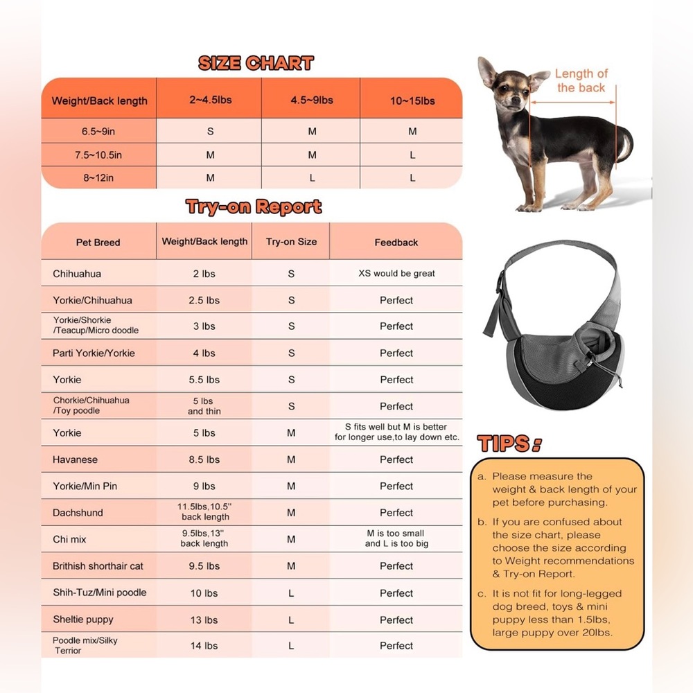 YUDODO Pet Dog Sling Carrier - Picture 2 of 10